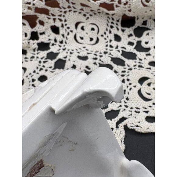 Pair Vintage Candle Holders Ardalt Artware Japan Openwork White Porcelain - Picture 8 of 8